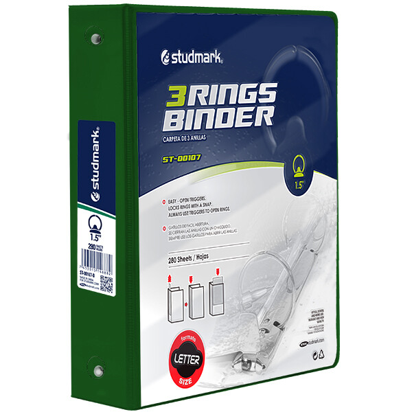 FOLDER ST-00107-D 3 ANILLOS 1.5PLG
