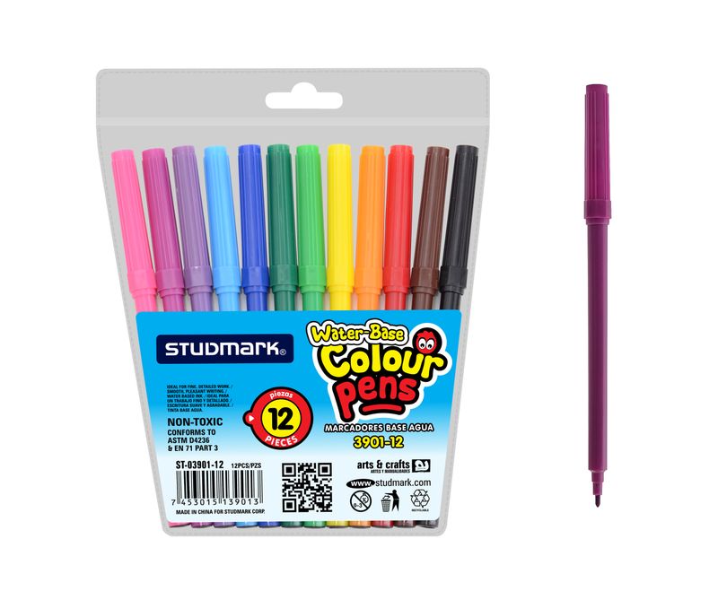 MARCADOR ST-03901-12 ESCOLAR B/AGUA                         