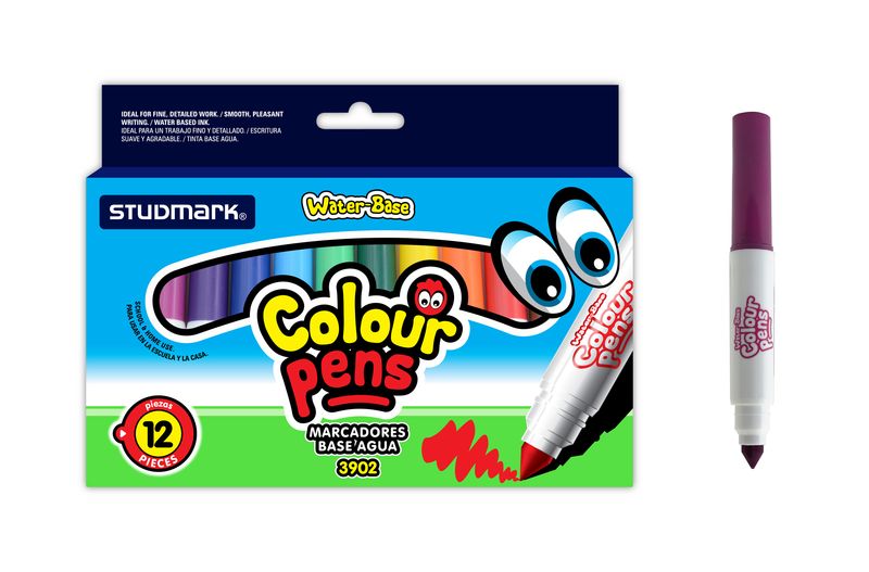 MARCADOR ST-03902 ESCOLAR 12 COL GRUESO                     