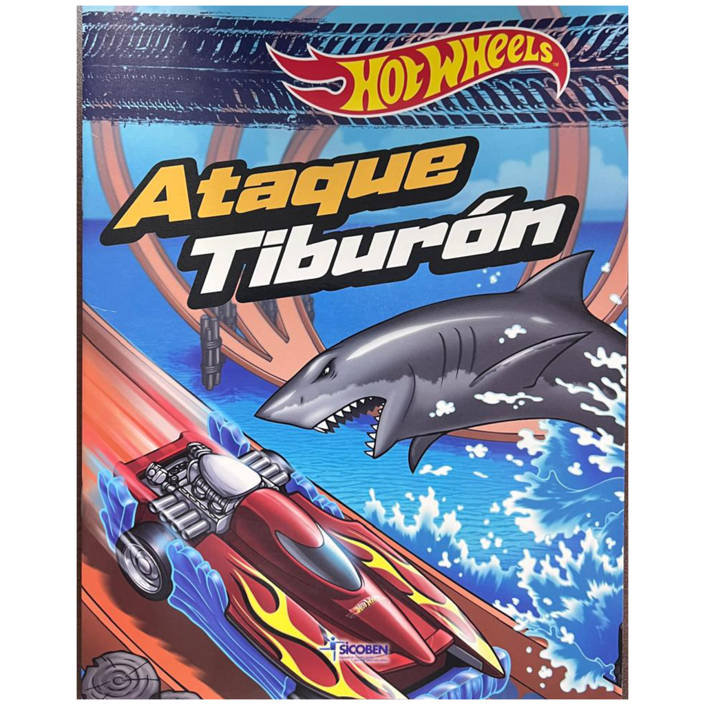 LIBRO HOT WHEELS ATAQUE TIBURON 383798                      