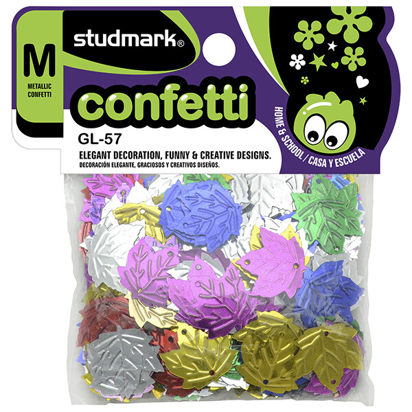 CONFETI ST-GL-57 METAL HOJAS