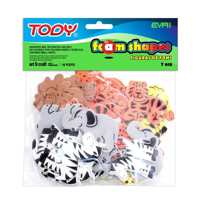 FOMI T015-S ADHESIVO ANIMALES JUNGLA