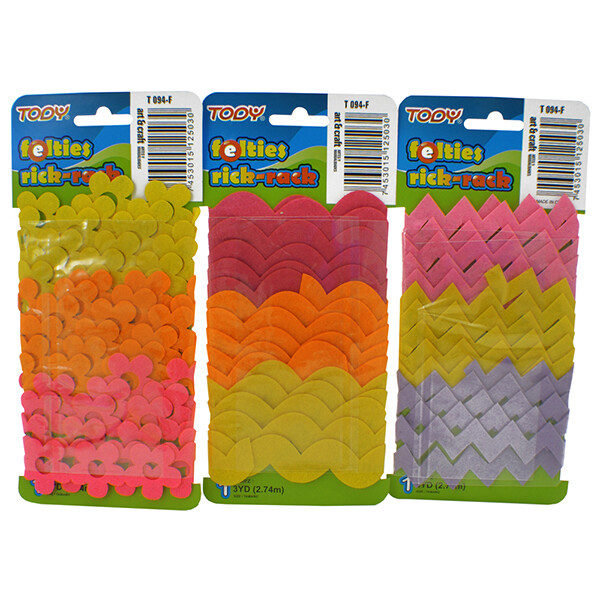 FOMI T094-F RICK RACK 3 YDS