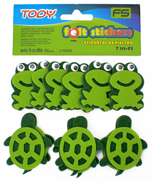 FOMI T111-FS ADHESIVO RANAS Y TORTUGAS