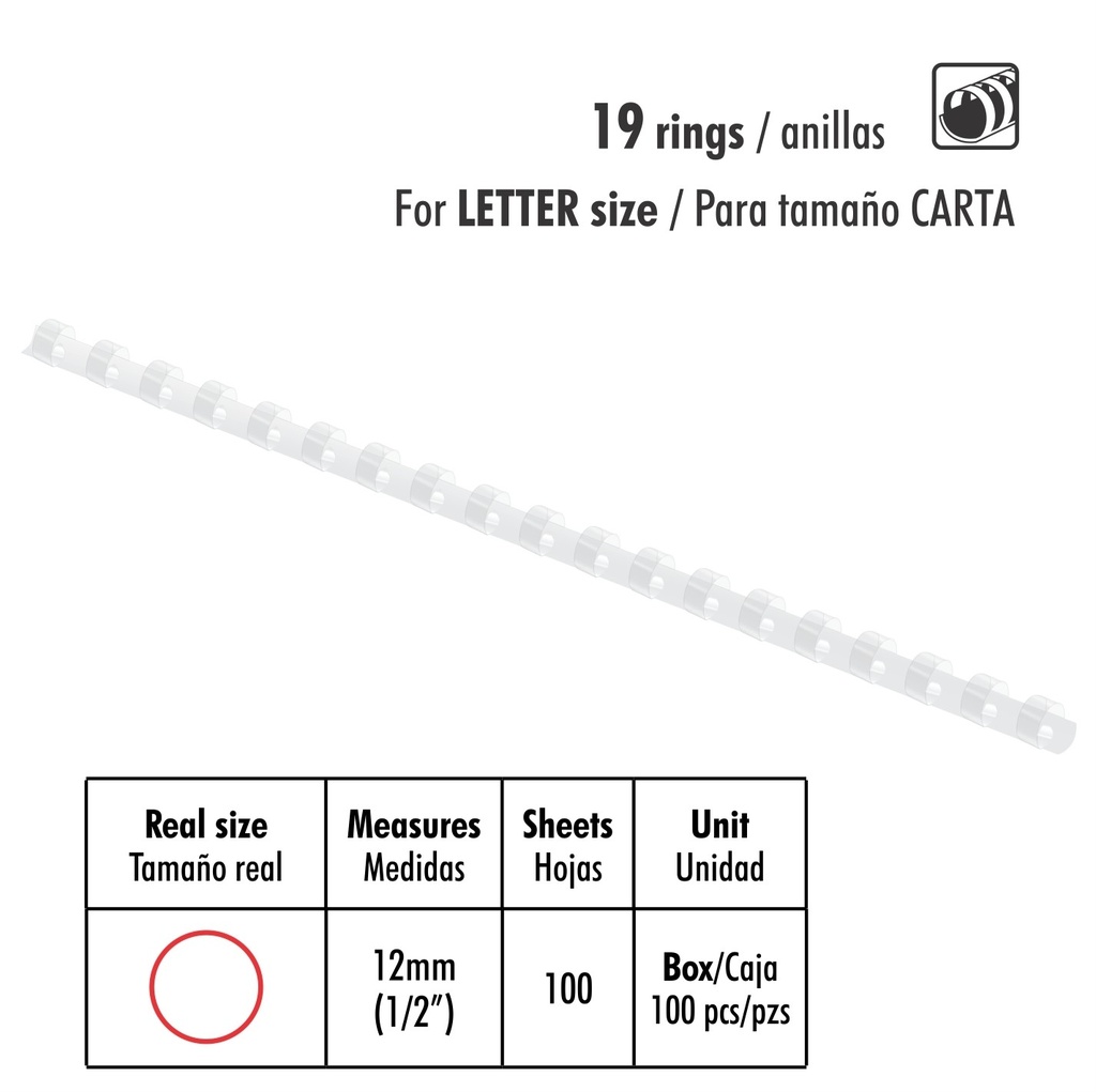 ANILLOS ST-07012-I P/ENC 1/2 100X1 100HJS