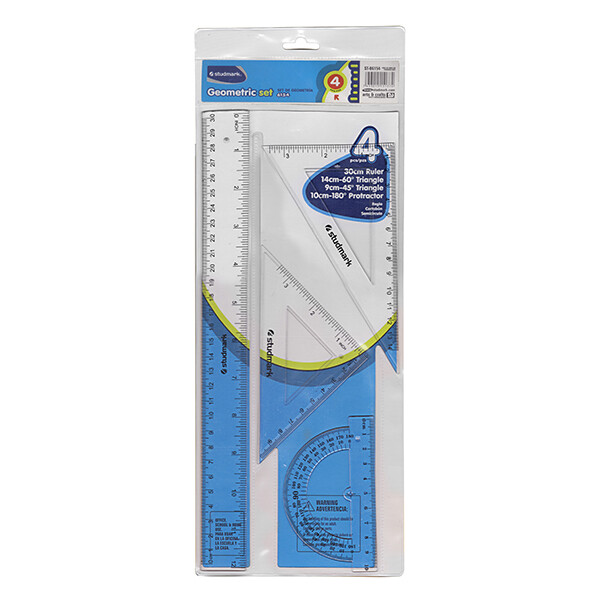 JUEGO GEOMETRICO ST-06154 30CM 4PZ                          