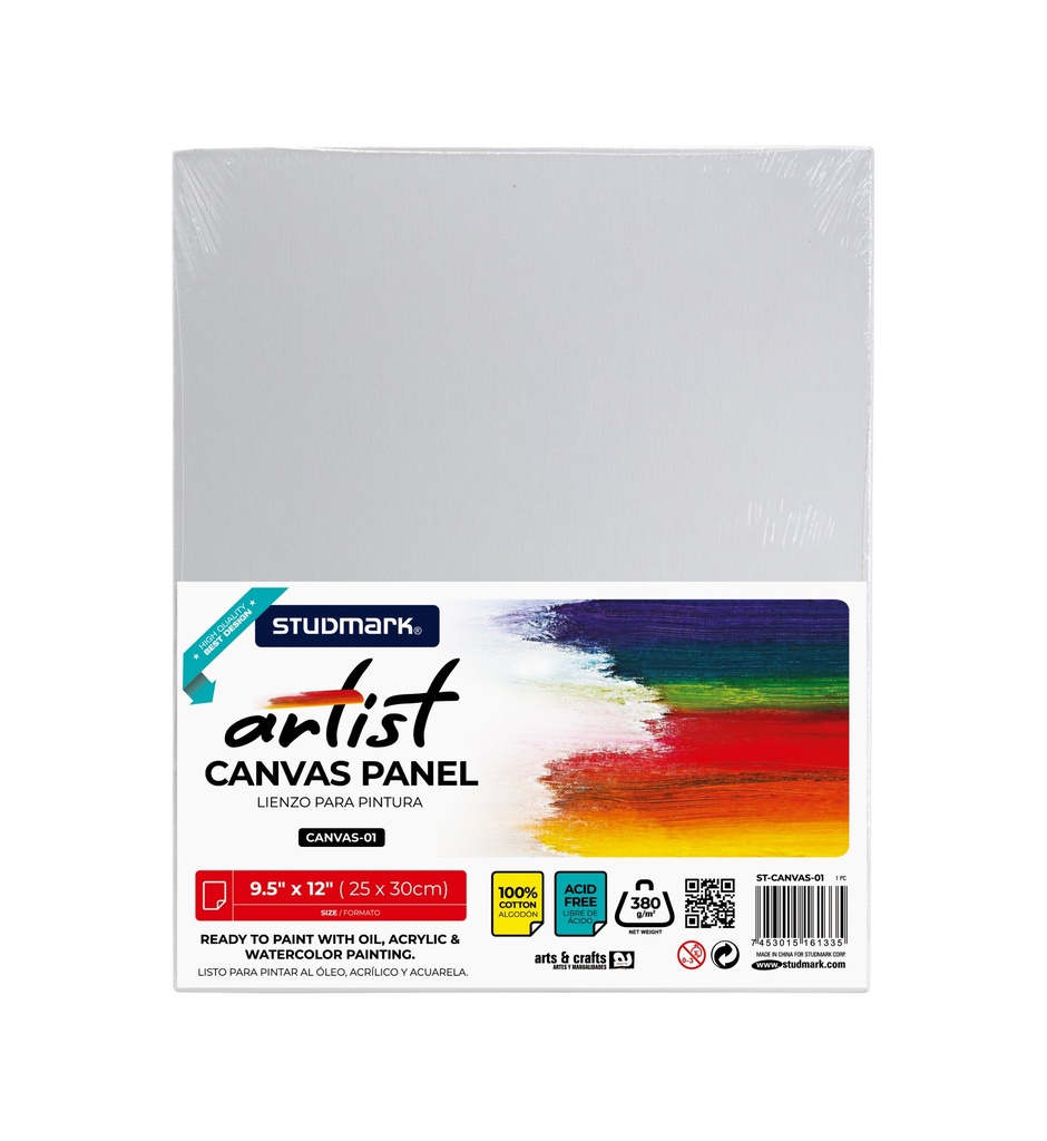CANVAS ST-CANVAS-01 LIENZO 9.5"X12" SIN MARCO