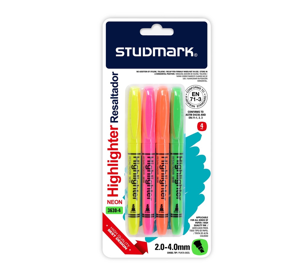 RESALTADOR ST-03630-4  4COLORES