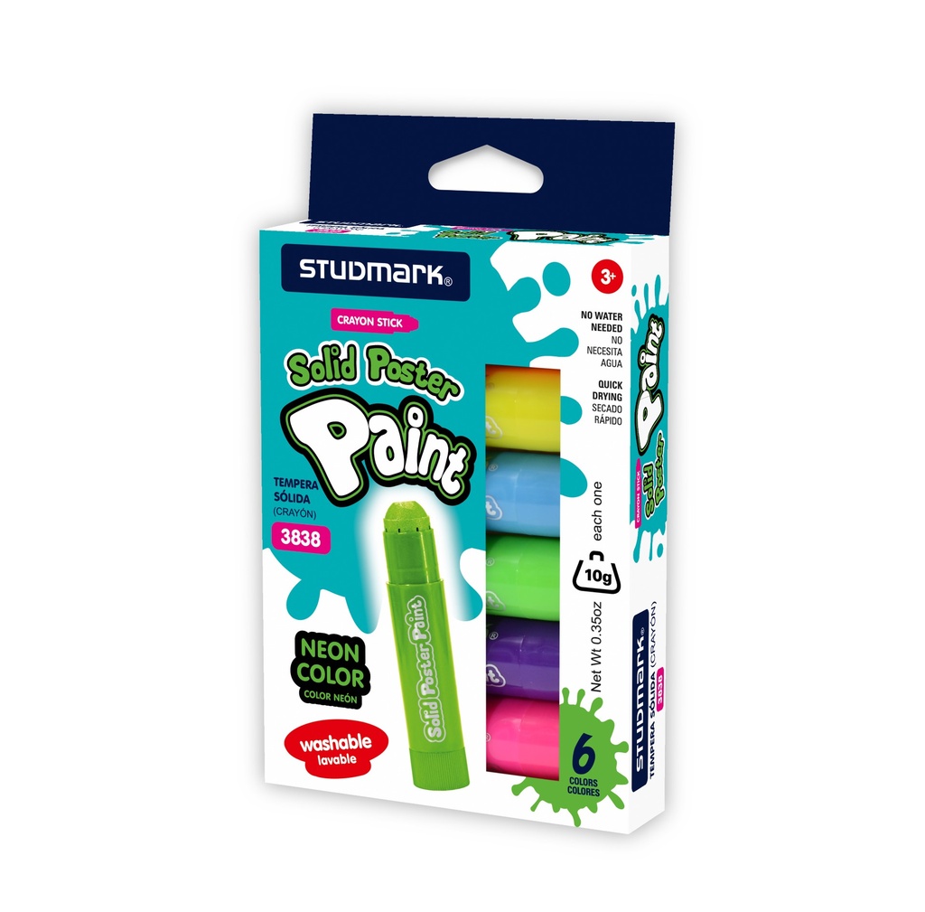 PINTURA POSTER ST-03838 SOLIDA NEON 6X10G