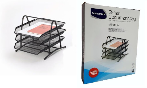 [03551] BANDEJA ST-ME-301-N METAL 3 PZS