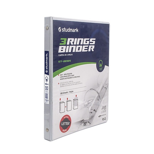 [03819] FOLDER ST-00105-W 3 ANILLOS 1/2PLG