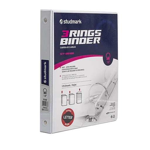 [01619] FOLDER ST-00106-W 3 ANILLOS 1PLG