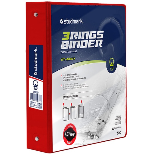 [01603] FOLDER ST-00107-B 3 ANILLOS 1.5PLG