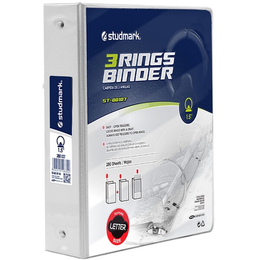 [03055] FOLDER ST-00107-W 3 ANILLOS 1.5PLG