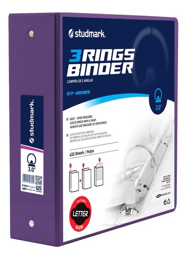 [03340] FOLDER ST-00109-V 3 ANILLOS 3PLG