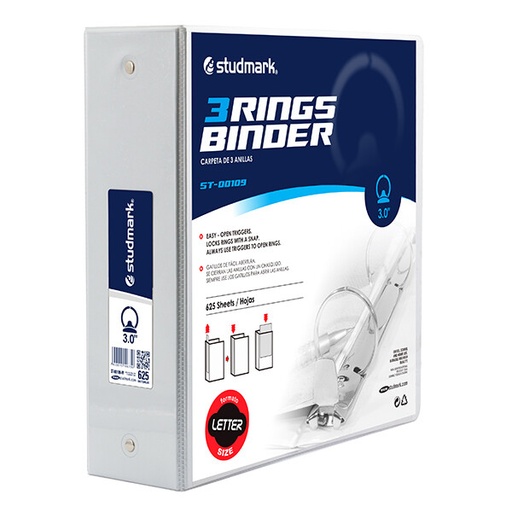 [00295] FOLDER ST-00109-W 3 ANILLOS 3PLG
