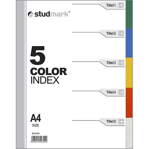 [03545           ] SEPARADOR ST-01701 PLAST A4 5X1                             