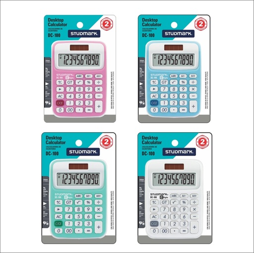 [03698] CALCULADORA ST-DC-100 12 DIG COL SURTIDA