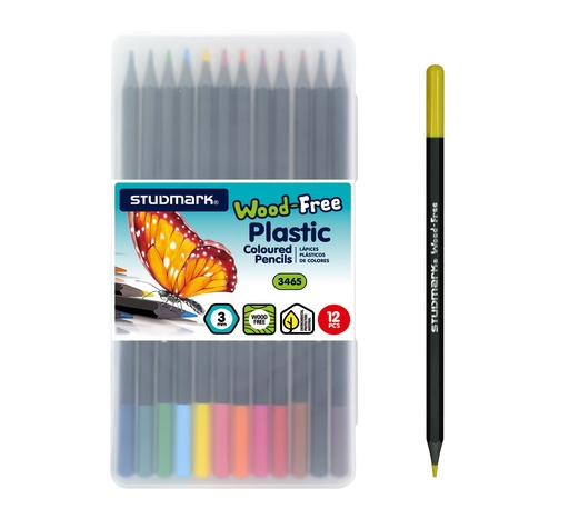 [04158] COLOR ST-03465 PLASTICO LARGO ESTUCHE 12X1
