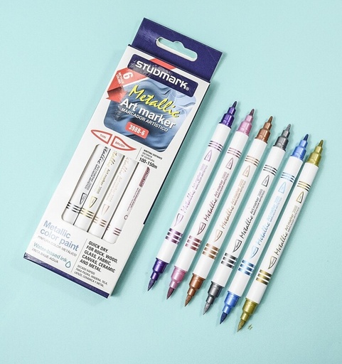 [04173           ] MARCADOR ART.ST-03988-6 FINO-PINCEL  T.METAL 6 COL          