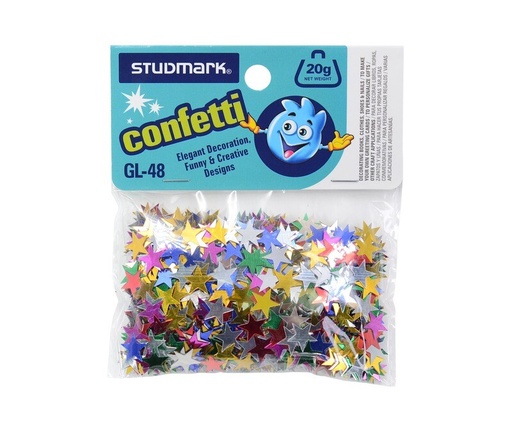 [02429] CONFETI ST-GL-48 METAL ESTRELLA