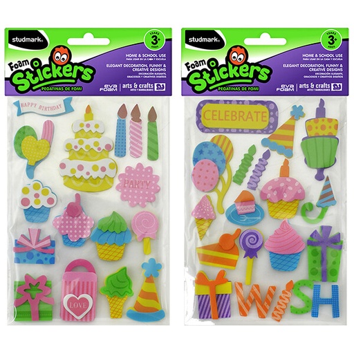 [02724] FOMI ST-EVS-002 3D ADH HAPPY BIRTHDAY