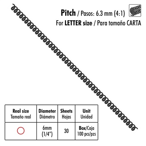 [03112] ESPIRAL ST-SP46-1/4-A 100X1 6mm