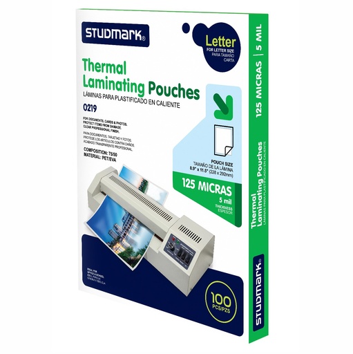 [STU-LAM5MM      ] PLAST ST-00219 P/LAMINAR T/C 5MM 125MIC                     