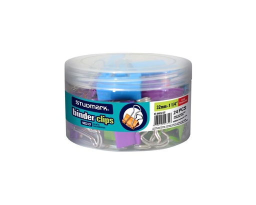 [03665] BINDER CLIP ST-04032-CF BOTE 24 PZS SURT