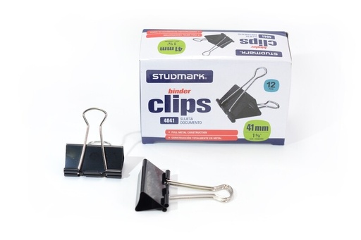 [01888] BINDER CLIP ST04041 1.5/8 12X1