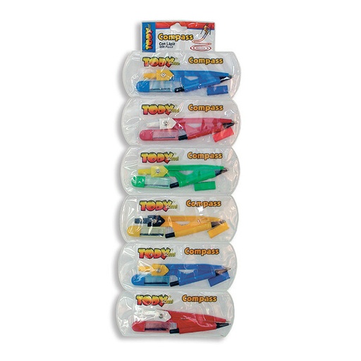 [01693] COMPAS T8001A ESCOLAR PLAST C/SACAPUNTA