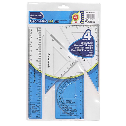 [03462           ] JUEGO GEOMETRICO ST-06153 20CM 4PZ                          