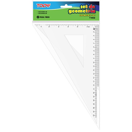 [01098           ] JUEGO GEOMETRICO T9023 ESCUADRA                             