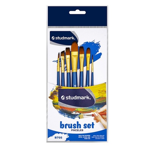 [03673           ] PINCEL ST-B705 NYLON 7 PZS SURTIDO                          