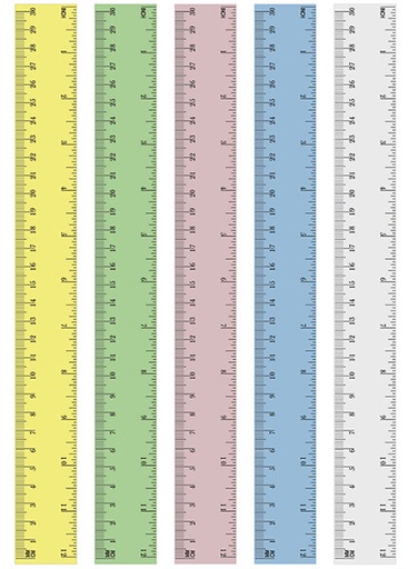 [00622           ] REGLA PLASTICA T9000TC COLORES                              