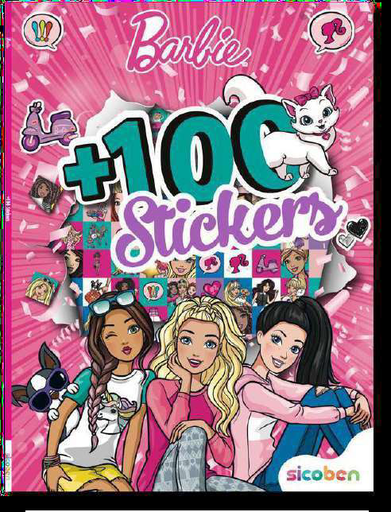 [04227] MAS + 100 STICKERS BARBIE 051078