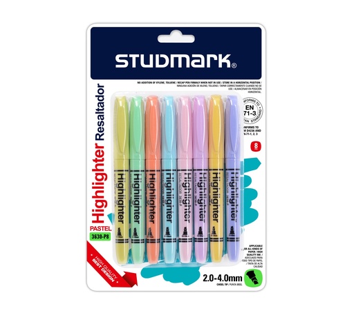 [04380] RESALTADOR ST-03630-P8 PASTEL 8 COL