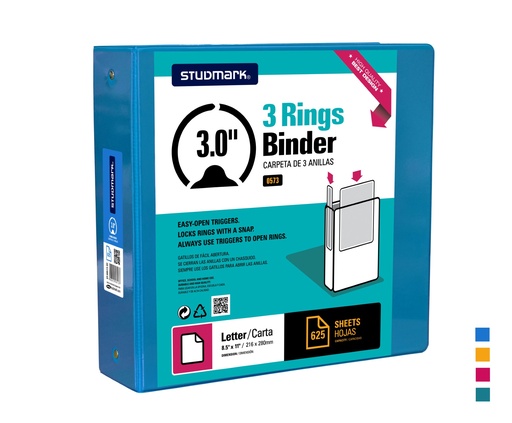 [04415] FOLDER ST-00573-S2 3 ANILLOS 3" AZ MEDIO