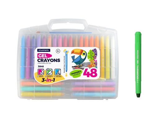[04577] CRAYON ST-03848 GEL RETRACTIL 3EN1 48 COL.